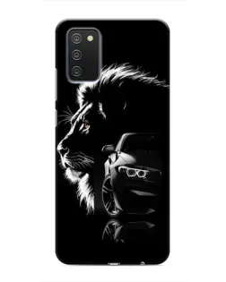 Чехол для Samsung Galaxy A02s с картинкой «BMW и лев»