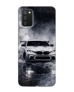Чехол для Samsung Galaxy A02s с картинкой «BMW сквозь туман»