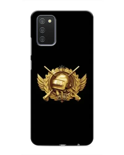 Чехол для Samsung Galaxy A02s с картинкой «PUBG — оранжевый градиент»