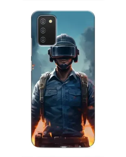 Чехол для Samsung Galaxy A02s с картинкой «PUBG — реалистичный герой»