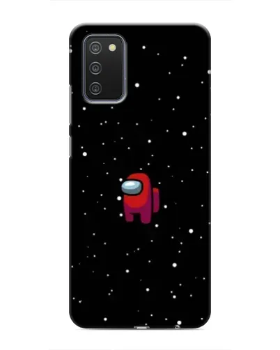 Чехол для Samsung Galaxy A02s с картинкой «Красный Among Us»