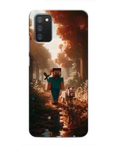 Чехол для Samsung Galaxy A02s с картинкой «Стив в лесу» Чехол для Samsung Galaxy A02s с картинкой «Стив в лесу»