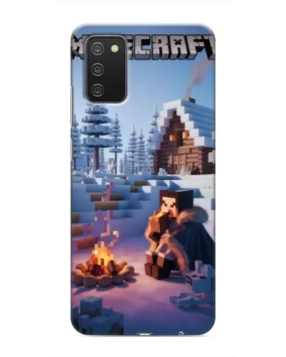Чехол для Samsung Galaxy A02s с картинкой «Зимний Minecraft» Чехол для Samsung Galaxy A02s с картинкой «Зимний Minecraft»
