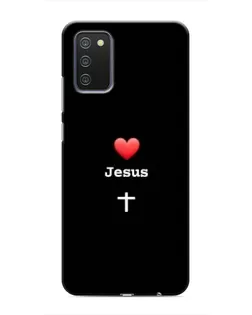 Чохол для Samsung Galaxy A02s з картинкою «Серце - Jesus» Чохол для Samsung Galaxy A02s з картинкою «Серце - Jesus»