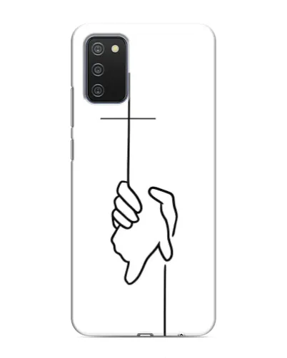 Чехол для Samsung Galaxy A02s с картинкой «Рука держит»