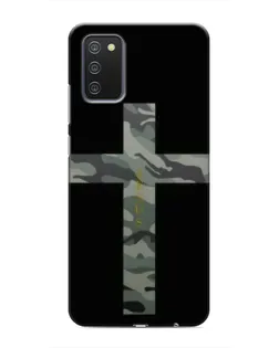 Чехол для Samsung Galaxy A02s с картинкой «Милитари Крест»