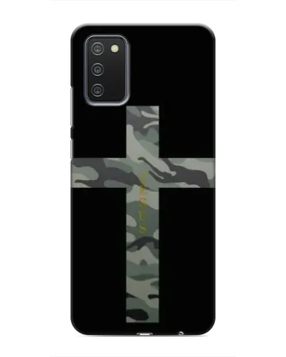 Чехол для Samsung Galaxy A02s с картинкой «Милитари Крест»
