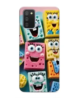 Чехол для Samsung Galaxy A02s с картинкой «Цветные губки»