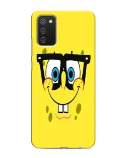 Чохол для Samsung Galaxy A02s з картинкою «Мінімалістичний Спанч Боб»