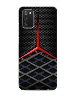 Чехол для Samsung Galaxy A02s с картинкой «Mercedes Carbon Grid»