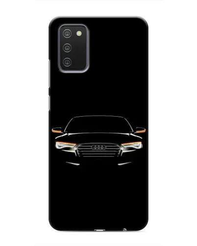 Чехол для Samsung Galaxy A02s с картинкой «Audi — ночной контур»