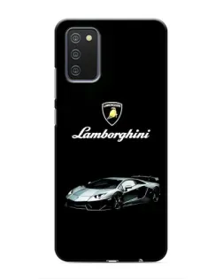Чехол для Samsung Galaxy A02s с картинкой «Логотип Lamborghini классика»