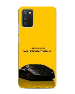 Чехол для Samsung Galaxy A02s с картинкой «Lamborghini Huracan черный»