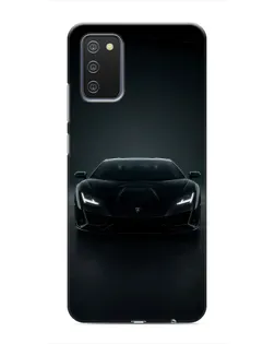 Чехол для Samsung Galaxy A02s с картинкой «Черный Lamborghini Aventador»