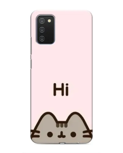 Чехол для Samsung Galaxy A02s с картинкой «Пушин говорит Hi» Чехол для Samsung Galaxy A02s с картинкой «Пушин говорит Hi»