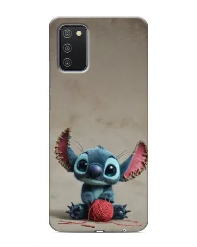 Чехол для Samsung Galaxy A02s с картинкой «Стич на коричневом фоне» Чехол для Samsung Galaxy A02s с картинкой «Стич на коричневом фоне»