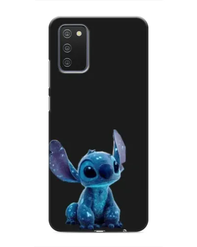 Чехол для Samsung Galaxy A02s с картинкой «Стич на черном» Чехол для Samsung Galaxy A02s с картинкой «Стич на черном»