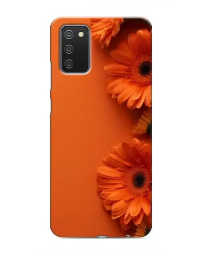 Чехол для Samsung Galaxy A02s с картинкой «Оранжевые герберы»