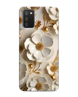 Чехол для Samsung Galaxy A02s с картинкой «Белие бумажние цвети» Чехол для Samsung Galaxy A02s с картинкой «Белие бумажние цвети»