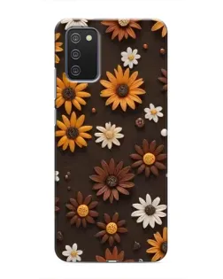 Чехол для Samsung Galaxy A02s с картинкой «Узор из маленьких подсолнухов» Чехол для Samsung Galaxy A02s с картинкой «Узор из маленьких подсолнухов»