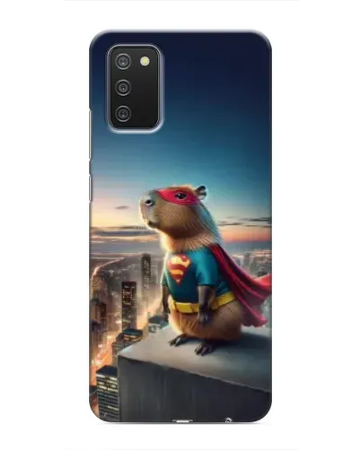 Чохол для Samsung Galaxy A02s з картинкою «Капі-мен супергерой»