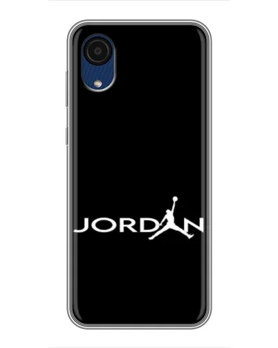 Чехол для Samsung Galaxy A03 Core с картинкой «Jordan White Logo»