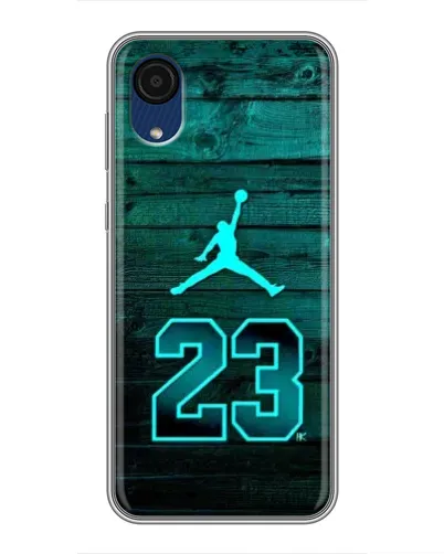 Чехол для Samsung Galaxy A03 Core с картинкой «Jordan Cyan 23»