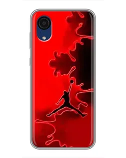 Чехол для Samsung Galaxy A03 Core с картинкой «Jordan Red Smoke»