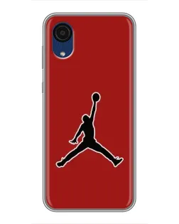 Чехол для Samsung Galaxy A03 Core с картинкой «Jordan Red Back»