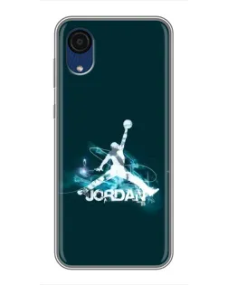 Чехол для Samsung Galaxy A03 Core с картинкой «Jordan Blue Fire»