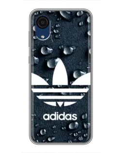 Чехол для Samsung Galaxy A03 Core с картинкой «Adidas Trefoil Blue»
