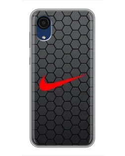 Чехол для Samsung Galaxy A03 Core с картинкой «Nike — карбоновая сетка» Чехол для Samsung Galaxy A03 Core с картинкой «Nike — карбоновая сетка»