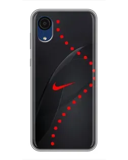 Чехол для Samsung Galaxy A03 Core с картинкой «Абстрактный дизайн Nike»