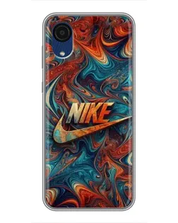 Чехол для Samsung Galaxy A03 Core с картинкой «Nike в абстракции»