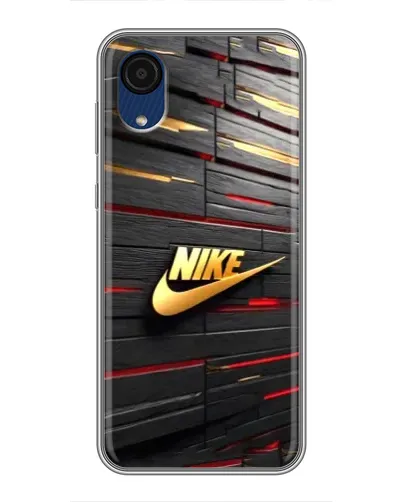 Чехол для Samsung Galaxy A03 Core с картинкой «Золотой Nike на металле» Чехол для Samsung Galaxy A03 Core с картинкой «Золотой Nike на металле»