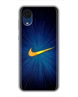 Чохол для Samsung Galaxy A03 Core з картинкою «Синій пульс Nike»