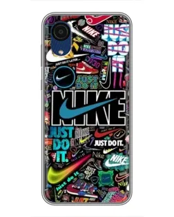 Чохол для Samsung Galaxy A03 Core з картинкою «Яскравий колаж Nike»