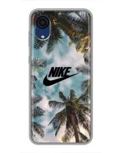 Чохол для Samsung Galaxy A03 Core з картинкою «Тропічний принт Nike»