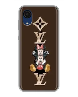 Чехол для Samsung Galaxy A03 Core с картинкой «LV и Микки Маус»