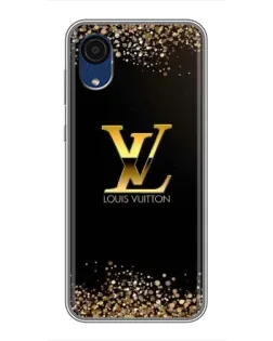 Чехол для Samsung Galaxy A03 Core с картинкой «LV — золотые искры»