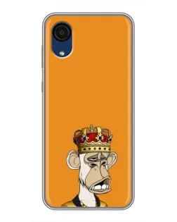 Чехол для Samsung Galaxy A03 Core с картинкой «Золотая обезьяна Bored Ape»
