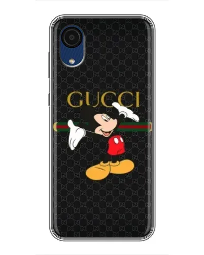 Чехол для Samsung Galaxy A03 Core с картинкой «Микки Маус Gucci»