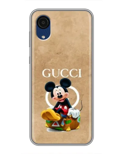 Чехол для Samsung Galaxy A03 Core с картинкой «Микки Маус Gucci — крафт»