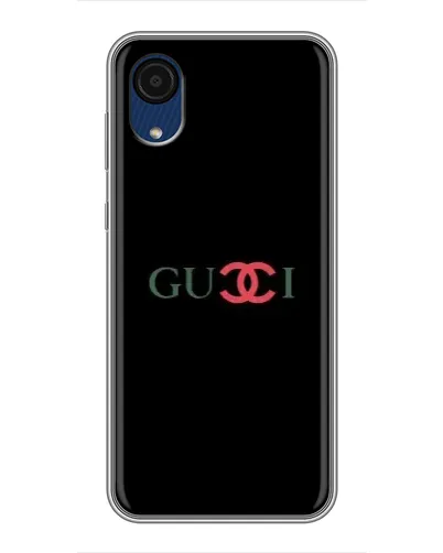 Чехол для Samsung Galaxy A03 Core с картинкой «Gucci — красный градиент»