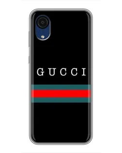 Чехол для Samsung Galaxy A03 Core с картинкой «Gucci — красный пояс»