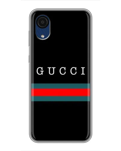 Чехол для Samsung Galaxy A03 Core с картинкой «Gucci — красный пояс»