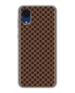 Чехол для Samsung Galaxy A03 Core с картинкой «Gucci — шоколадная сетка»