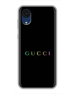 Чехол для Samsung Galaxy A03 Core с картинкой «Gucci — неоновый минимализм»