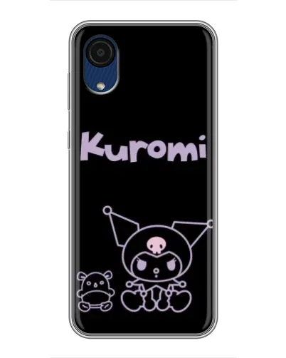 Чехол для Samsung Galaxy A03 Core с картинкой «Kuromi — черный минимализм» Чехол для Samsung Galaxy A03 Core с картинкой «Kuromi — черный минимализм»