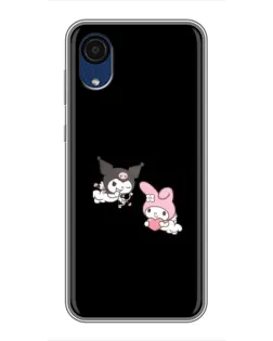 Чехол для Samsung Galaxy A03 Core с картинкой «My Melody и Kuromi»